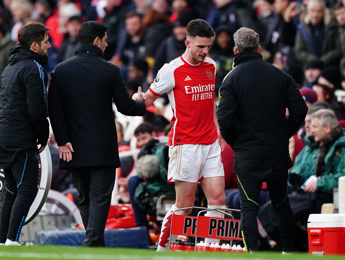 Mikel Arteta Bantah Anggapan Bahwa Declan Rice Cedera Parah Dalam Laga