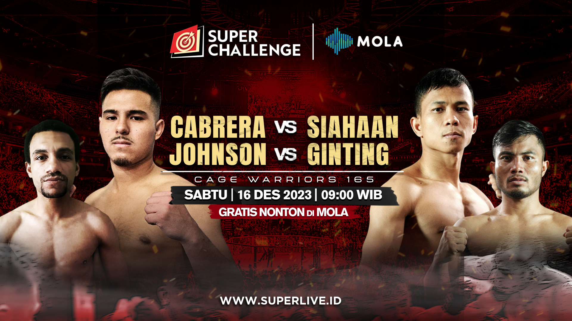 2 Petarung MMA Indonesia Kembali Unjuk Gigi di Cage Warriors 165! Tonton Secara Gratis Cuma di Mola Sports