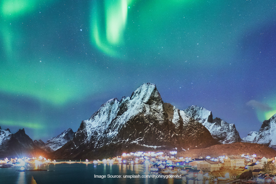 Menikmati Aurora di Kutub Utara Menikmati Aurora di Kutub Utara