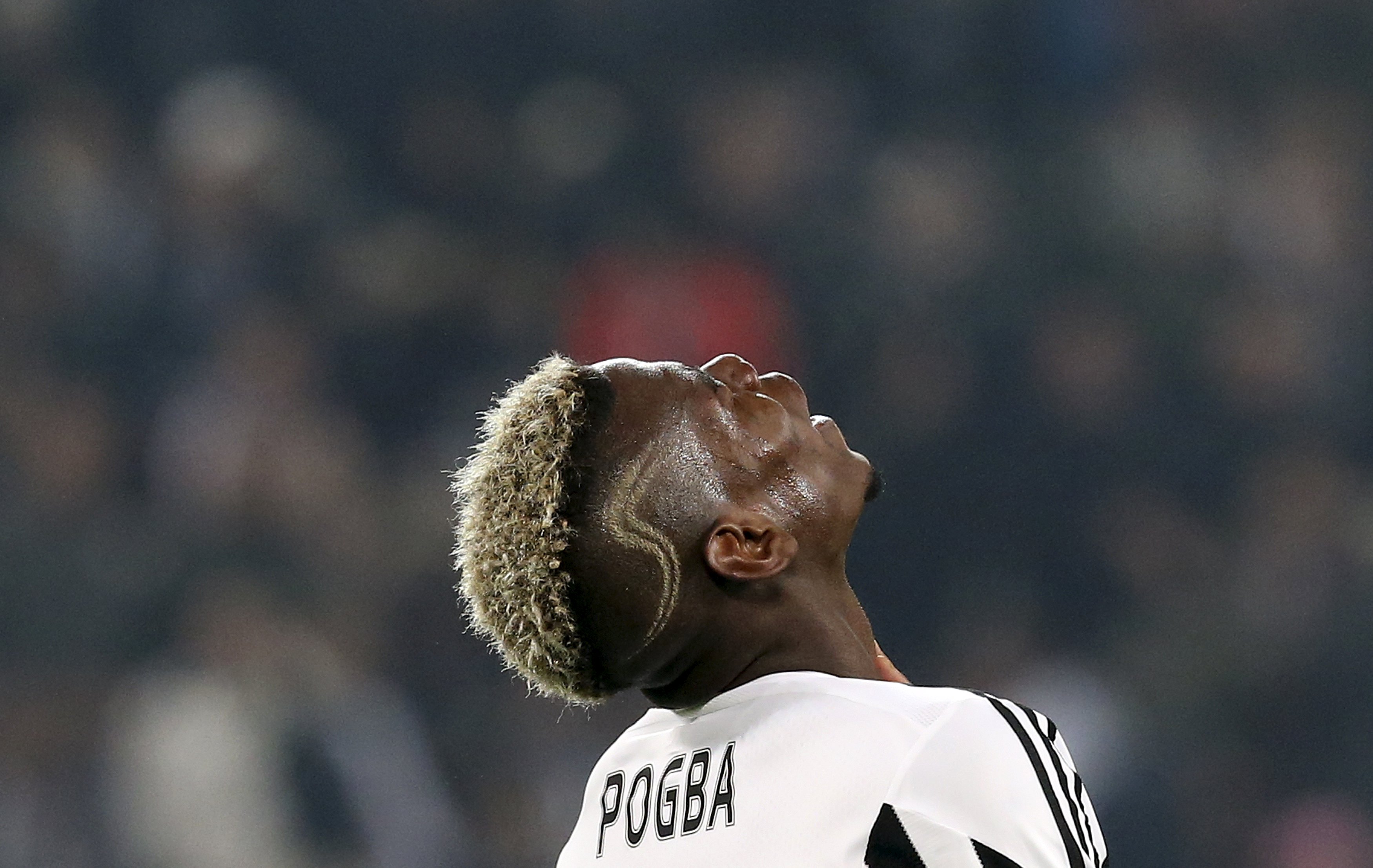 Juventus' Paul Pogba reacts during the match against Bayern Munich. REUTERS/Stefano Rellandini