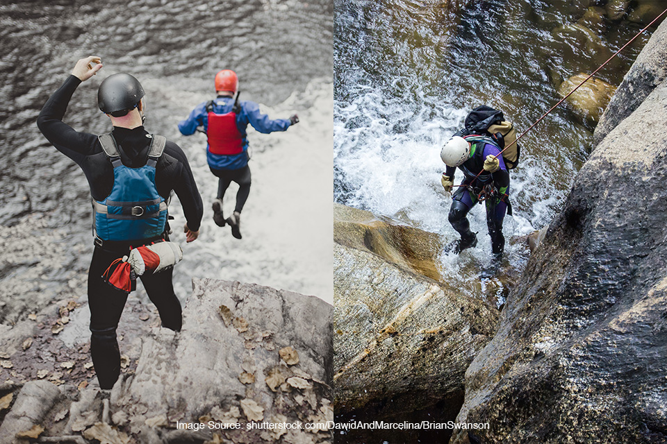 canyoning dan coasteering