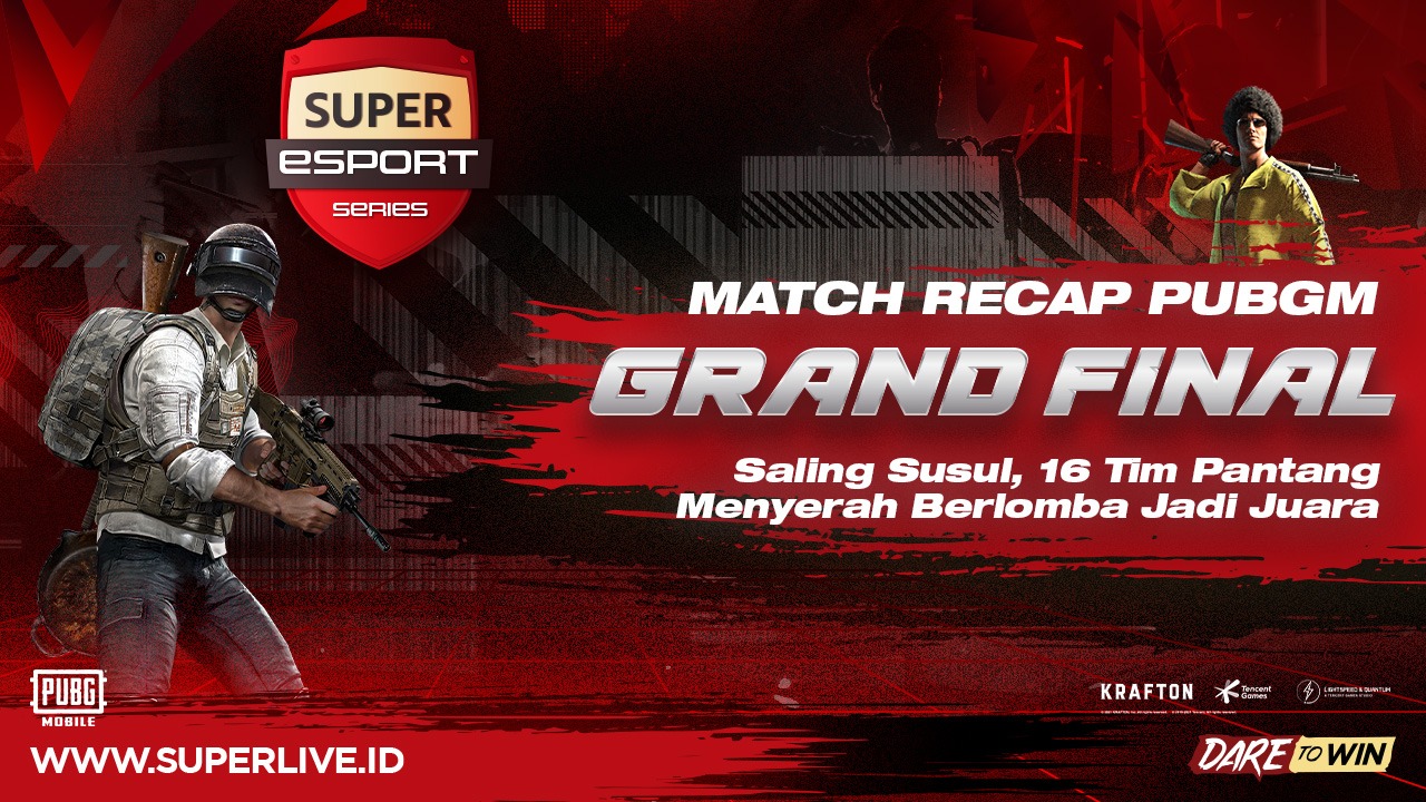 Saling Susul, 16 Tim Pantang Menyerah Berlomba Jadi Juara PUBG Mobile di Grand Finals Super Esport Series