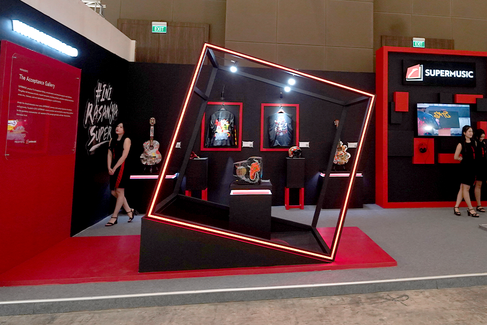 Booth Supermusic di Art Jakarta 2025