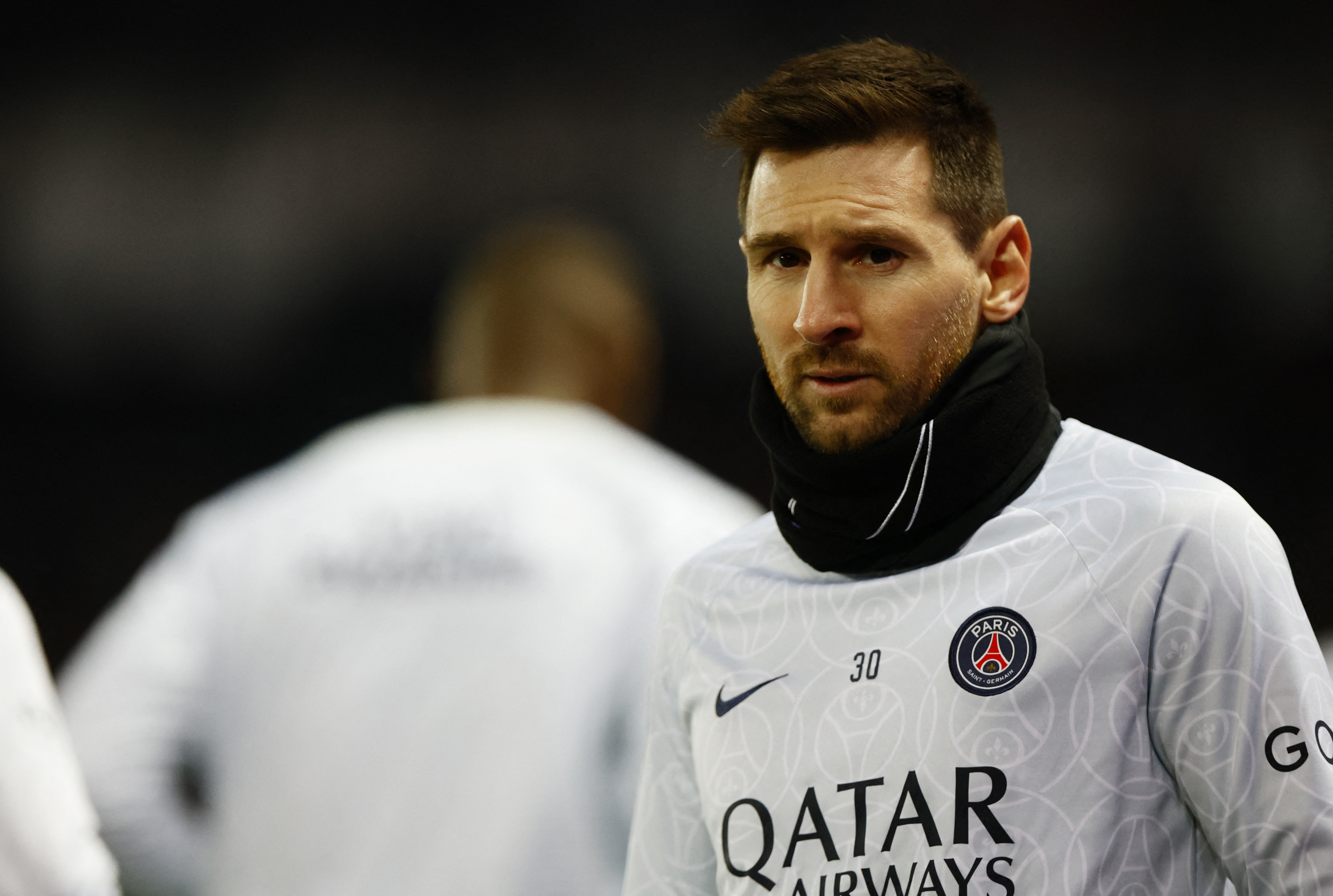 Paris St Germain's Lionel Messi during the warm up before the match REUTERS/Sarah Meyssonnier