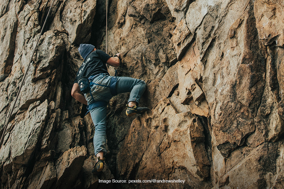 rock climbing