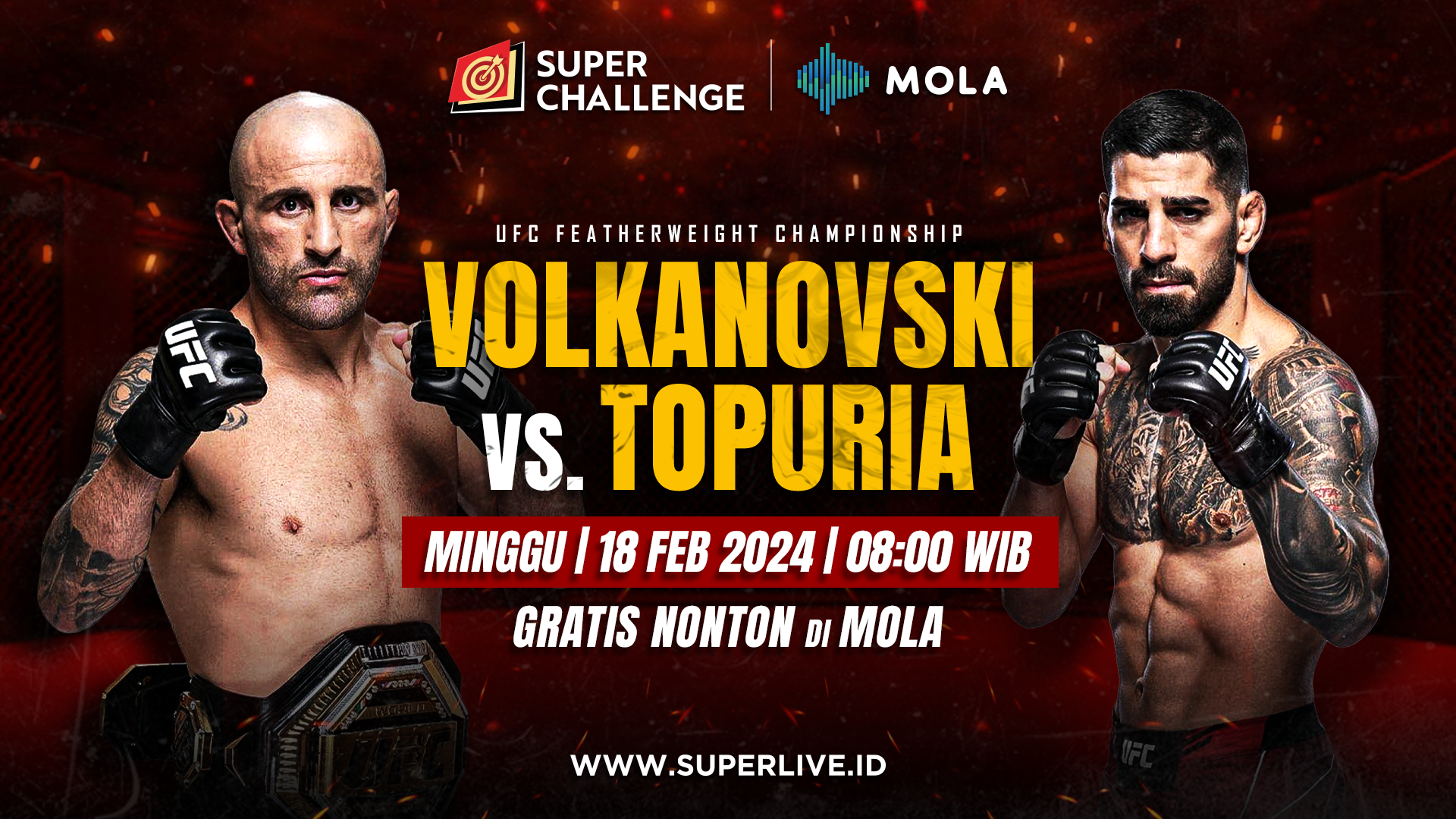 UFC 298: Alexander Volkanovski vs Ilia Topuria, Sabuk Juara Featherweight Dipertaruhkan!