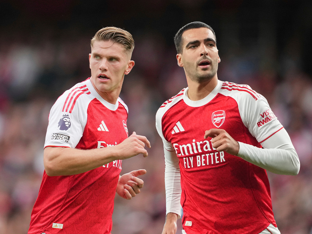 Viktor Gyokeres dan Mikel Merino