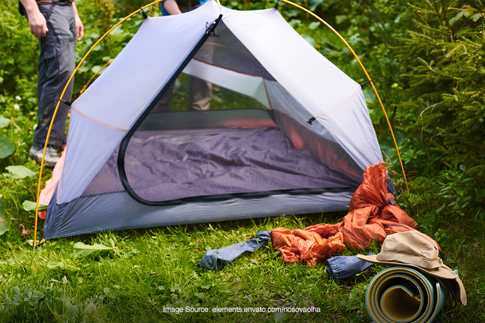 Cara memasang tenda camping