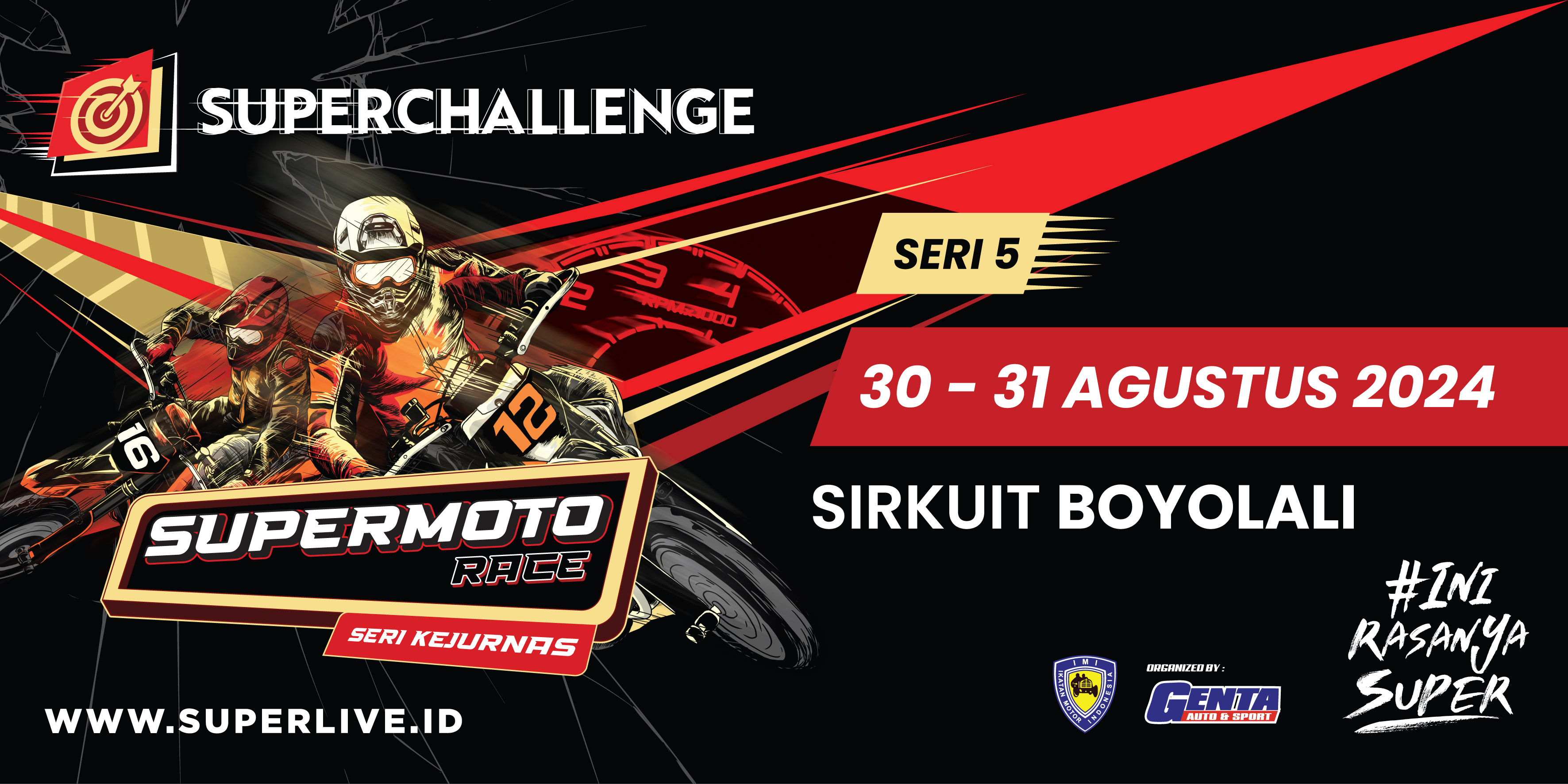 SERI 5 SUPERCHALLENGE SUPERMOTO RACE AKAN FINAL DI SIRKUIT BOYOLALI