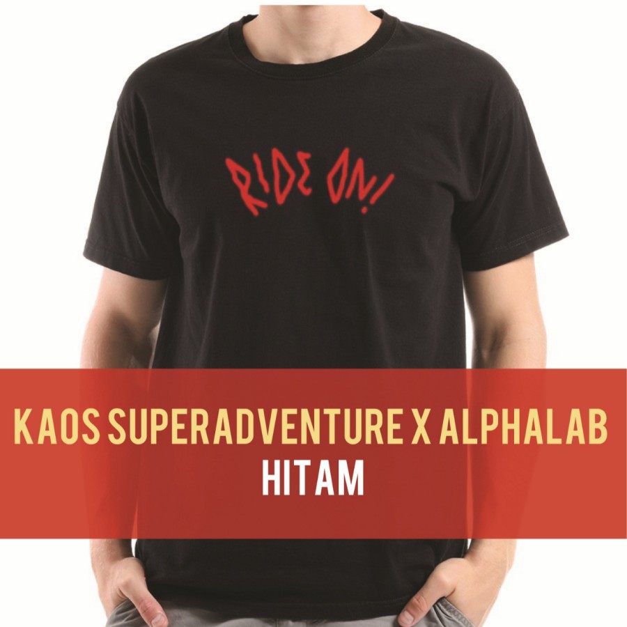 image T-shirt SA X Alphalab - Hitam`