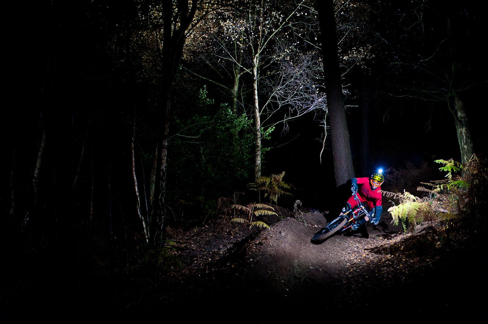 night mountain biking