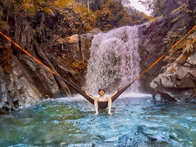 Akses yang sangat menantang curug hordeng