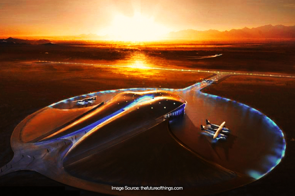 Mengintip Konsep Bandara Luar Angkasa di Atas Pulau Terapung