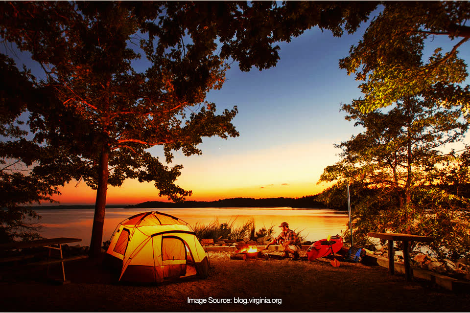 Lokasi Berkemah dengan Suguhan Pemandangan Danau Indah