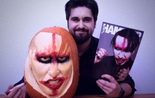 Peringati Halloween, Seorang Seniman Ubah Labu Jadi Marilyn Manson