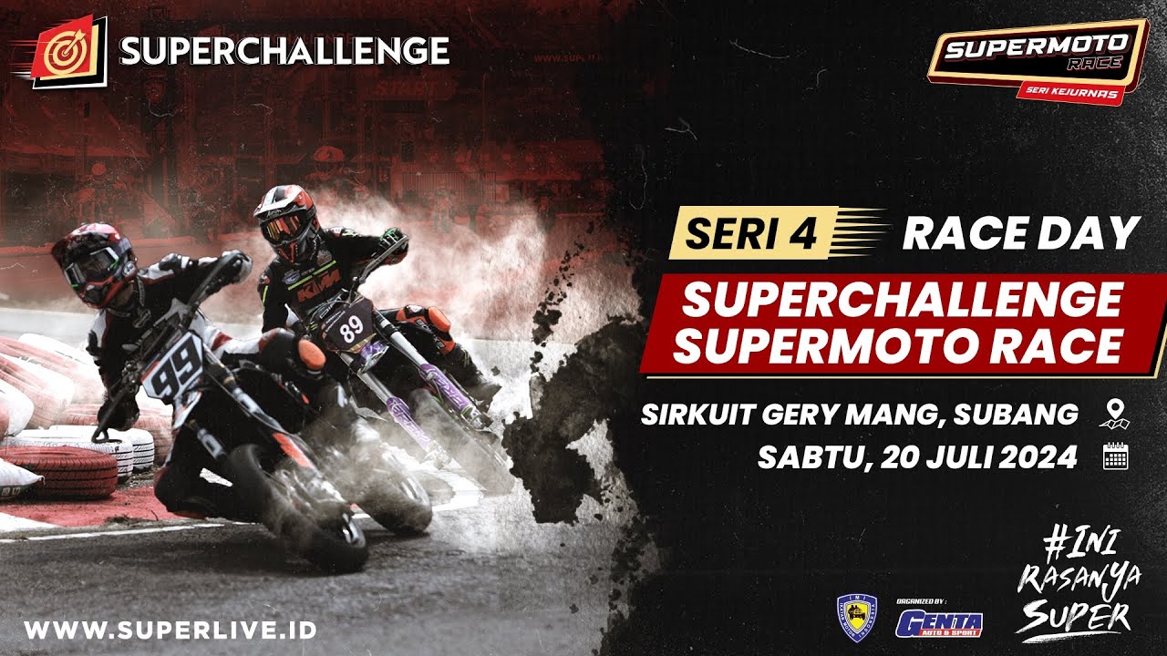 LIVE STREAMING SERI 4 SUPERCHALLENGE SUPERMOTO RACE - DAY 2