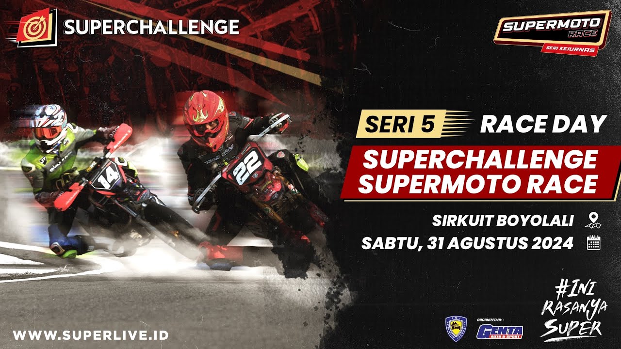 LIVE STREAMING SERI 5 SUPERCHALLENGE SUPERMOTO RACE - DAY 2 BOYOLALI